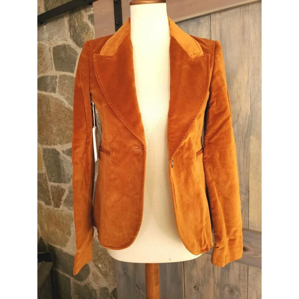 Wilfred Mona Velvet Blazer Single-button, Velvet Blazer Size 2 - Picture 3 of 9